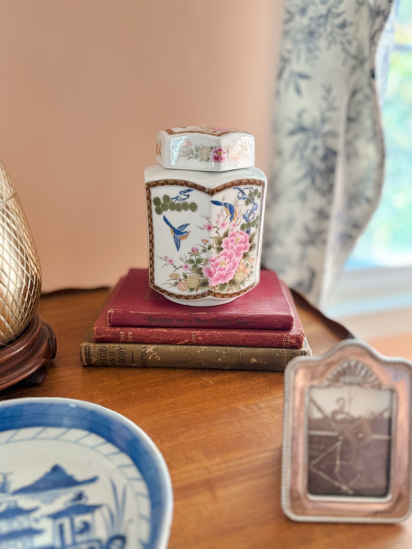Oriental Porcelain Ginger Jar