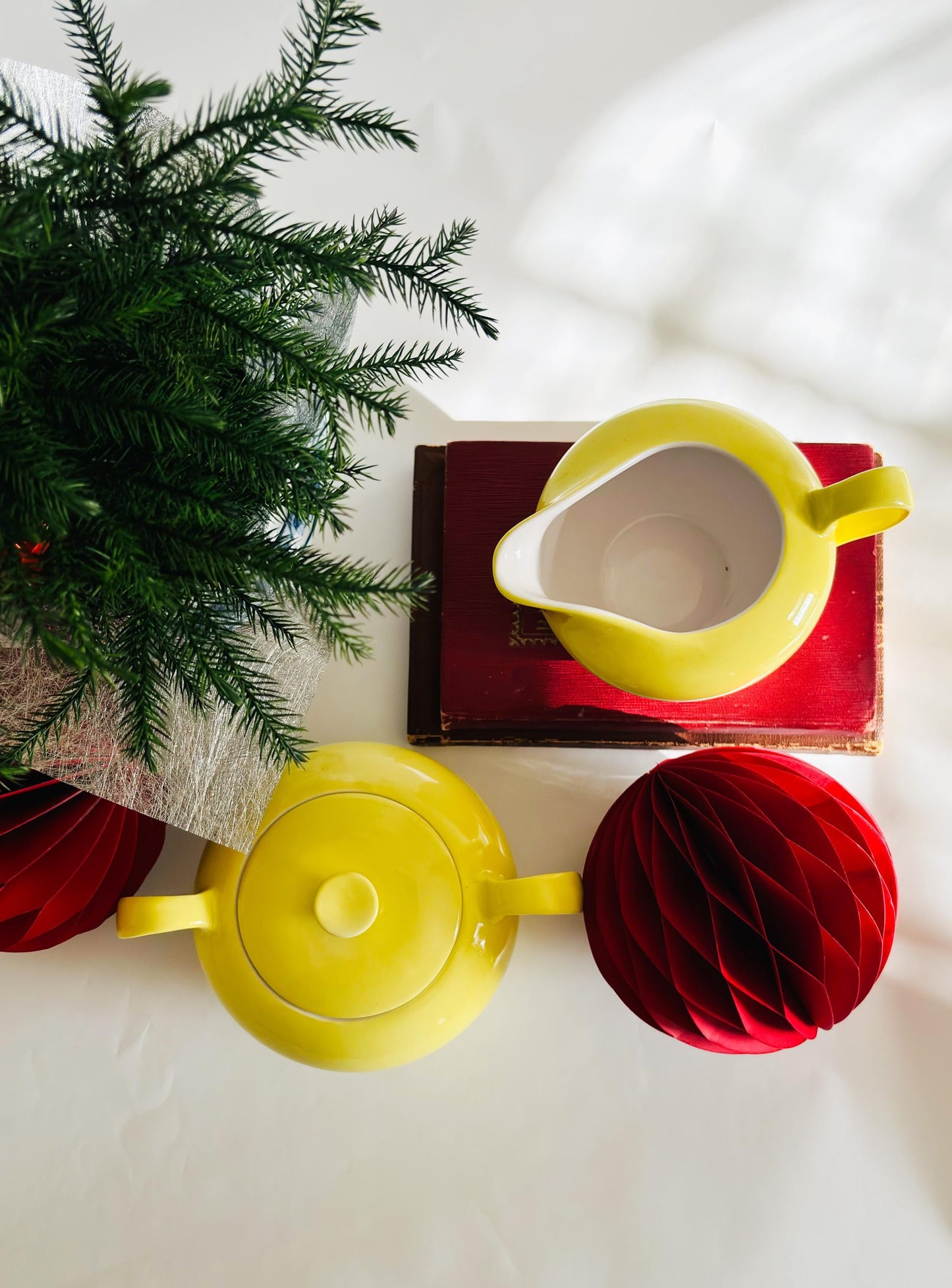Vintage Chartreuse Sunnyvale Titan Ironstone ware Cream & Sugar Set - Made in Japan | Rare Collectible | Entertaining | Free Shipping