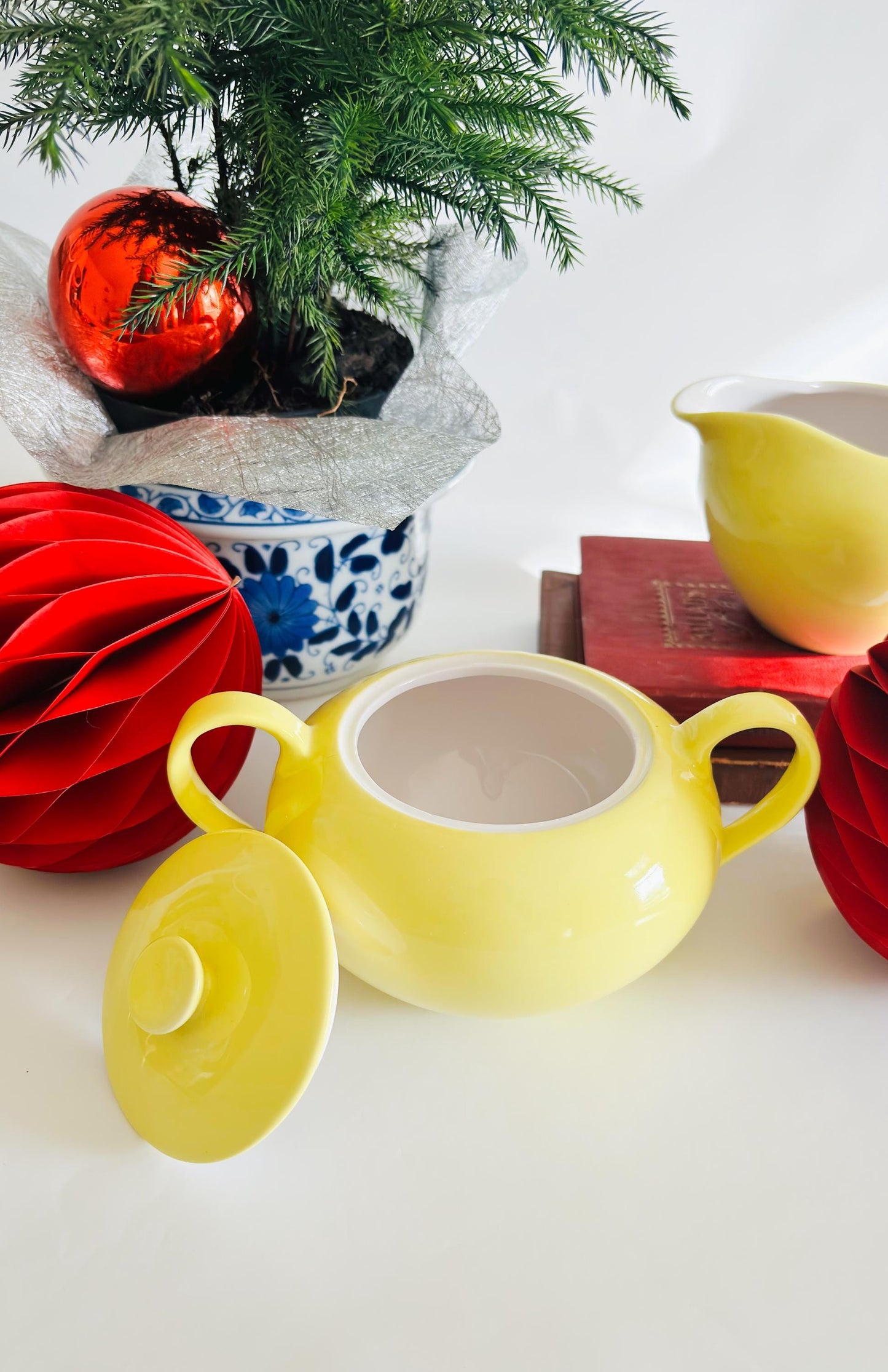 Vintage Chartreuse Sunnyvale Titan Ironstone ware Cream & Sugar Set - Made in Japan | Rare Collectible | Entertaining | Free Shipping
