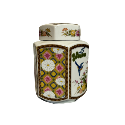 Vintage Oriental Porcelain Ginger Jar