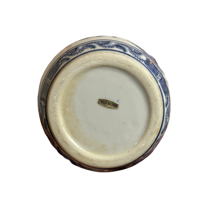 Vintage Blue Onion Ginger Jar