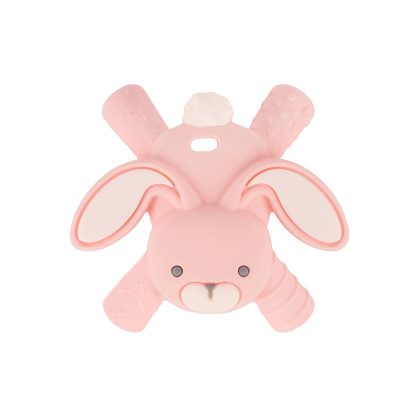 Silicone Bunny Molar Teether Toy-Pink