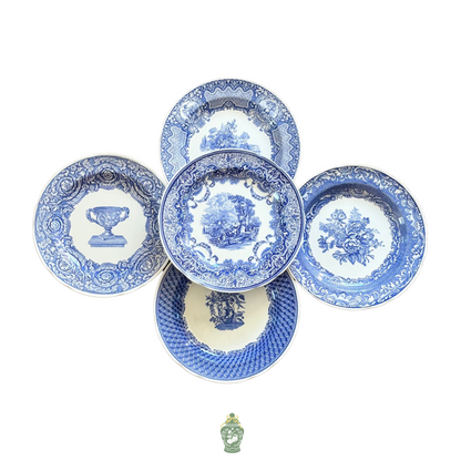 Set of 5 - The Spode Blue Room Decorative Plate Collection