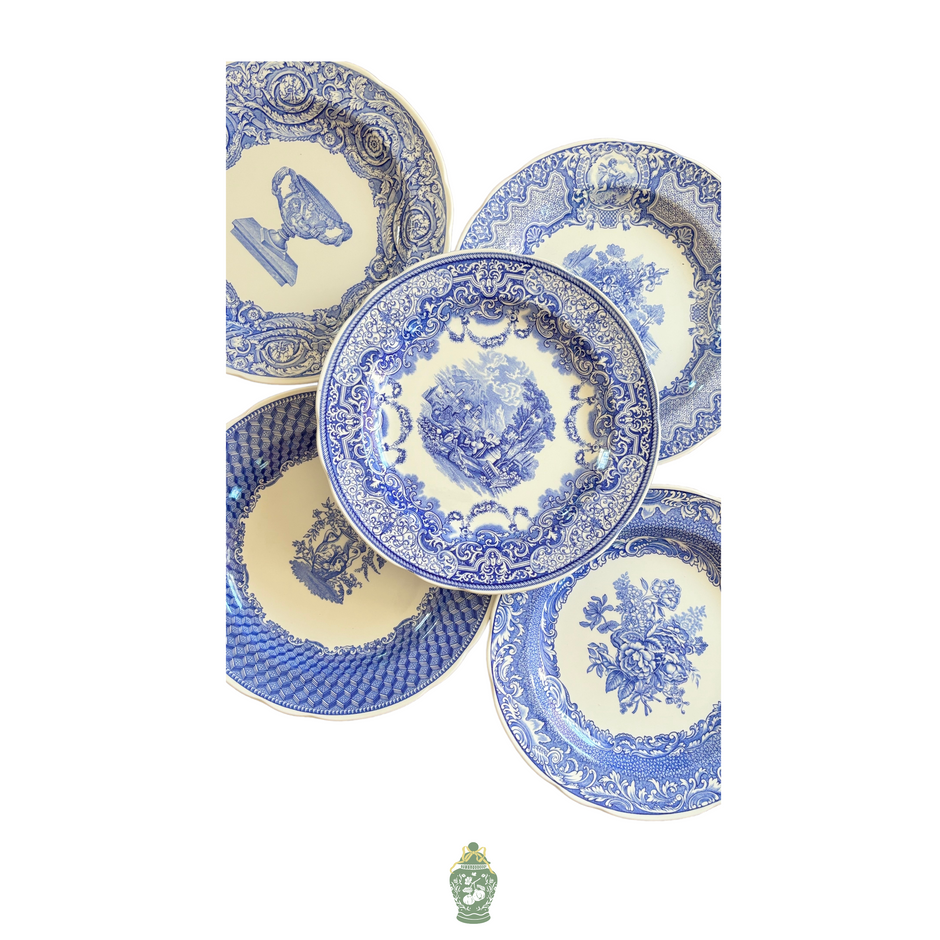 Set of 5 - The Spode Blue Room Decorative Plate Collection - Free Shipping