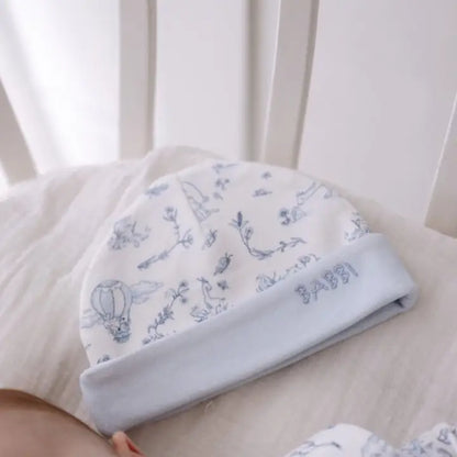 Blue Peter Pan Collar Toile Newborn Gift Set | Free Shipping