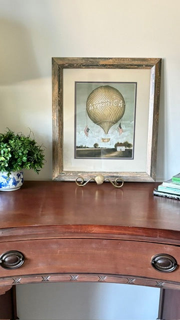 Vintage Hot Air Balloon Circus Art - Framed Nursery Wall Decor for Boys | Perfect for Bedroom, Playroom, or Baby Boy's Nursery | Pair - Quince & Wells