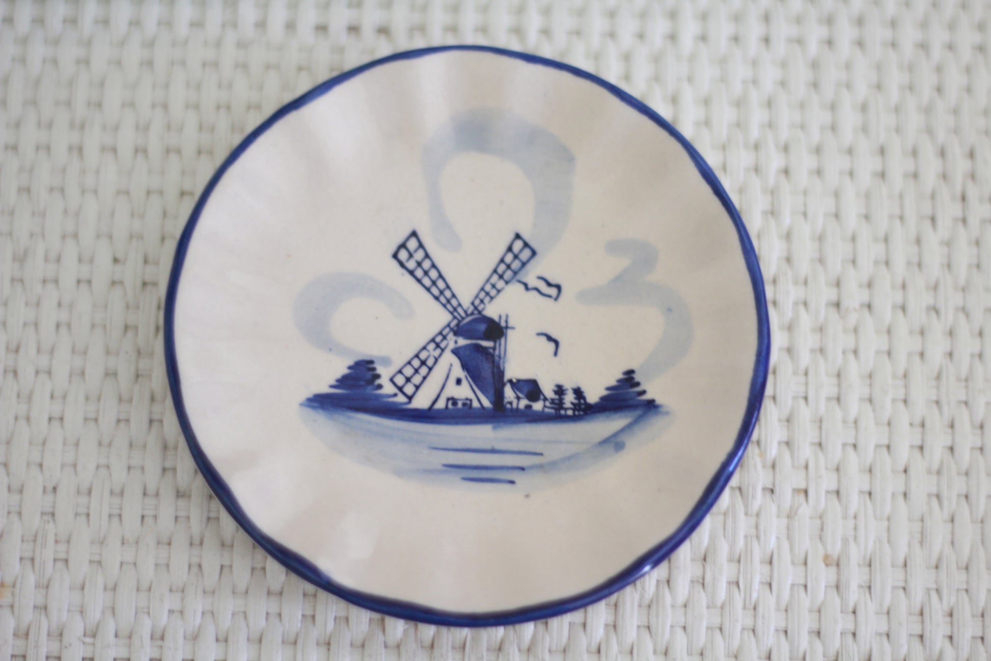 Delft Blue & White Decorative Plate | Trinket Dish