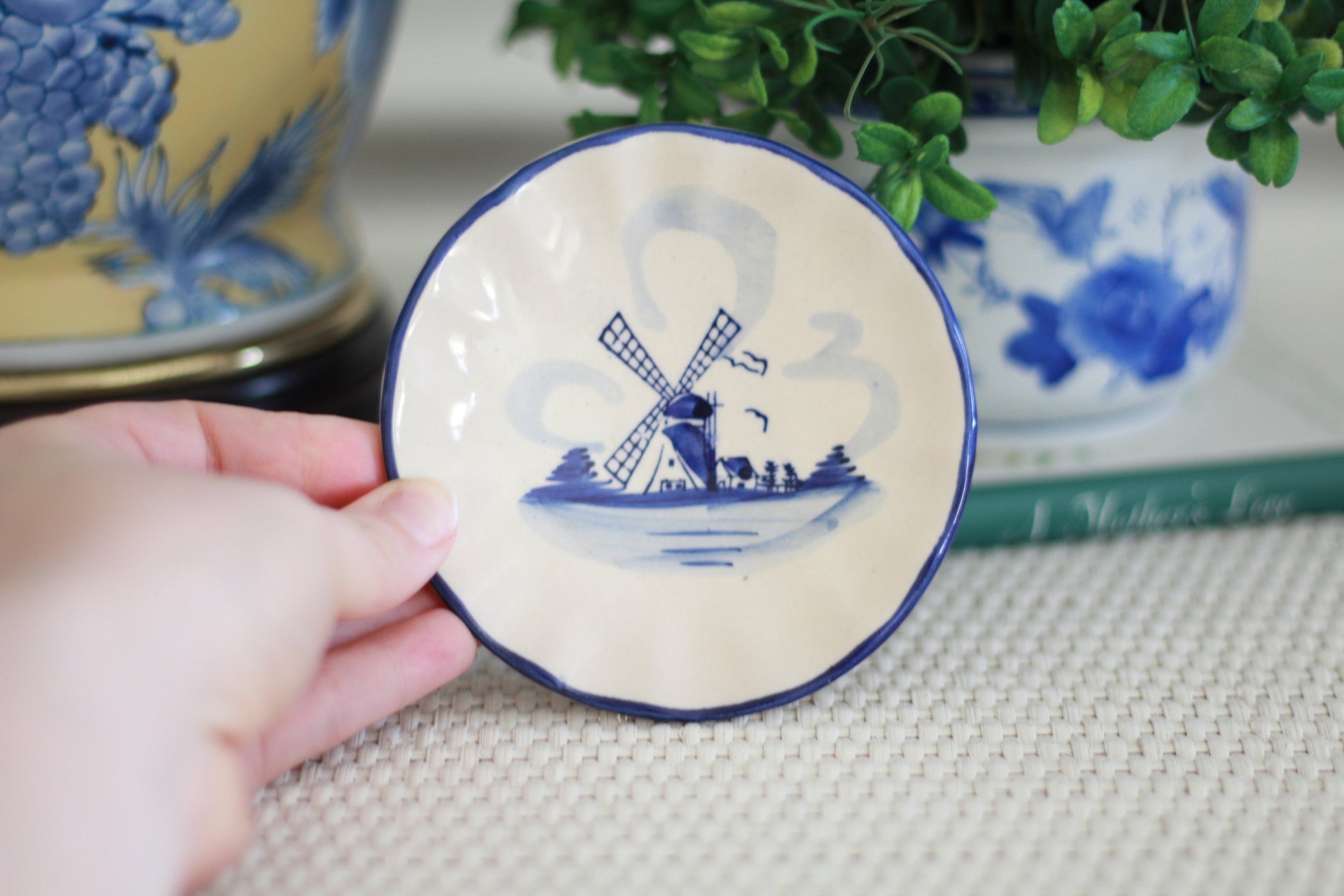 Delft Blue & White Decorative Plate | Trinket Dish