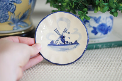 Delft Blue & White Decorative Plate | Trinket Dish