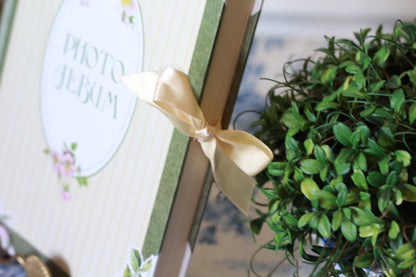 Vintage Floral Photograph Album with Ribbon Closure - Quince & Wells