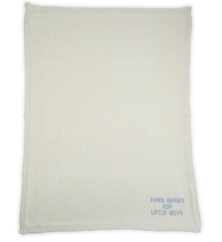 Thank Heaven Soft Knit Blanket | Cotton