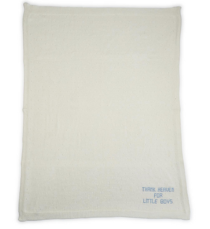 Thank Heaven Soft Knit Blanket | Cotton