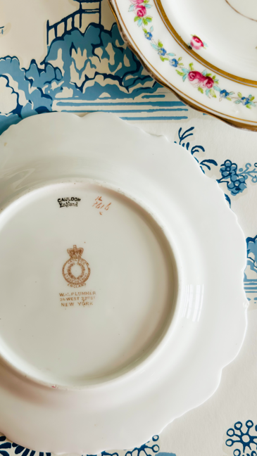 Set of 2 Royal Cauldon Salad Plates | Free Shipping!